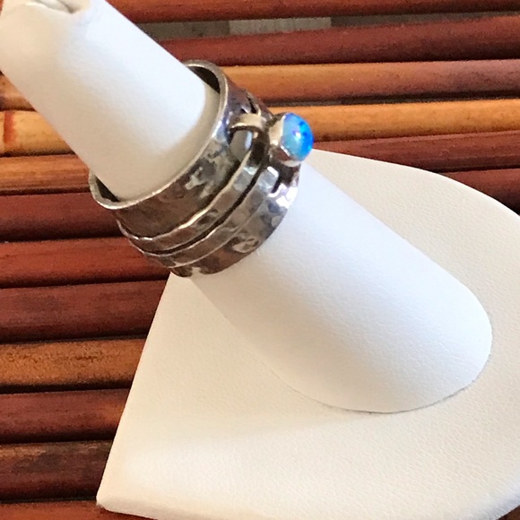 Silpada Sterling Silver Spinner Ring size 6.5 - Picture 2 of 7